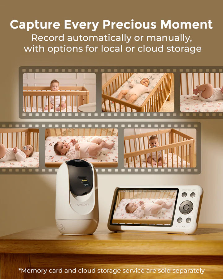 NEW Momcozy 5'' Dual-Mode Smart Baby Monitor