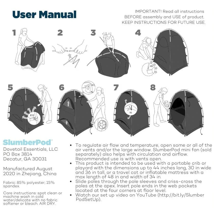 SlumberPod Blackout Sleep Tent