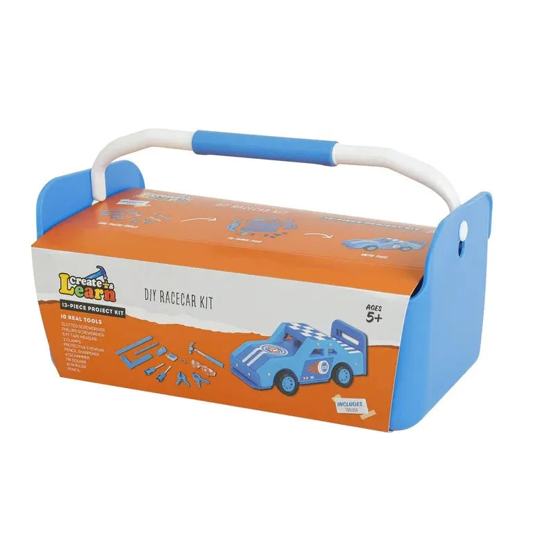 Create and Learn 13-Piece DIY Racecar Kids Project Kit Blue - Me n Mommy To Be