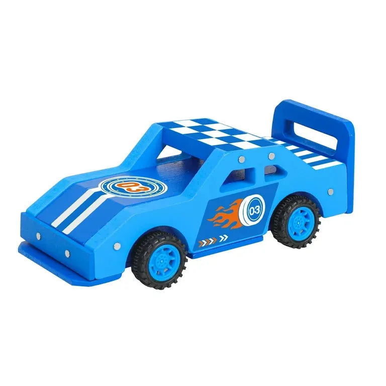 Create and Learn 13-Piece DIY Racecar Kids Project Kit Blue - Me n Mommy To Be