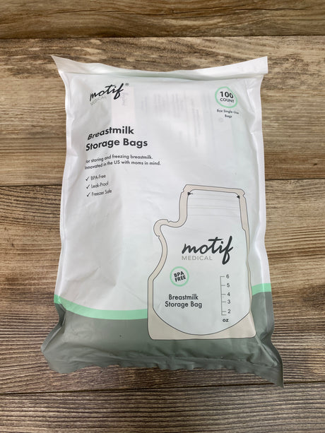 NEW Motif Medical Breastmilk Storage Bags 100ct - Me n Mommy To Be