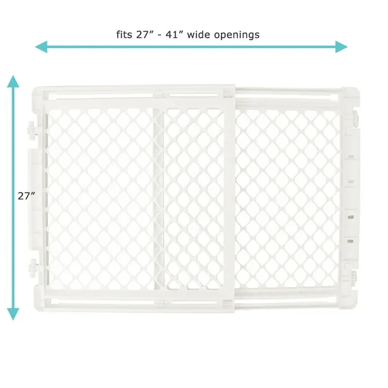 Toddleroo by North States Stairway Secure Baby Gate Ivory 27-41''