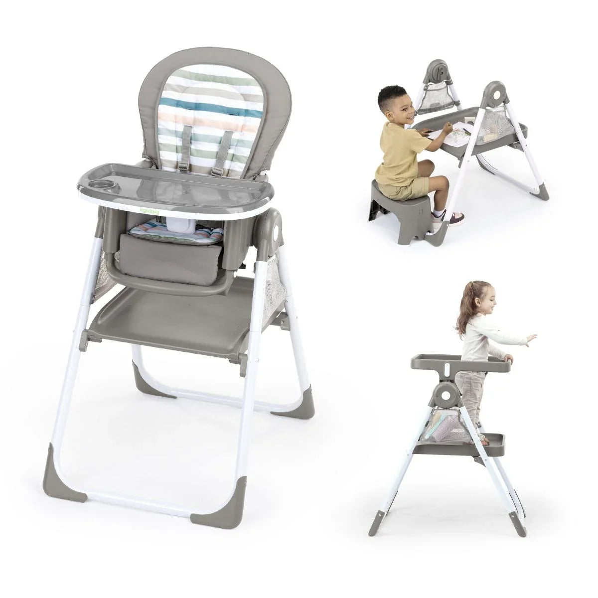 NEW Ingenuity Proper Positioner Create Up Multi-Mode Folding High Chair in Soulful Skies