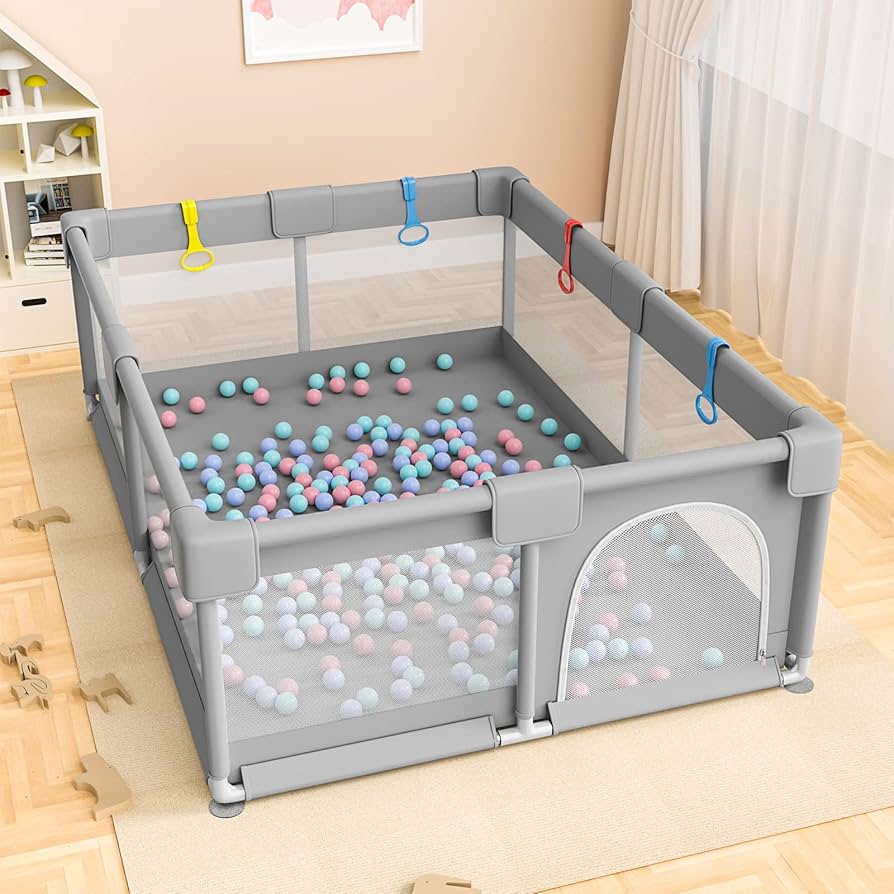 Synue Domivska Extra Large Baby Playpen Grey