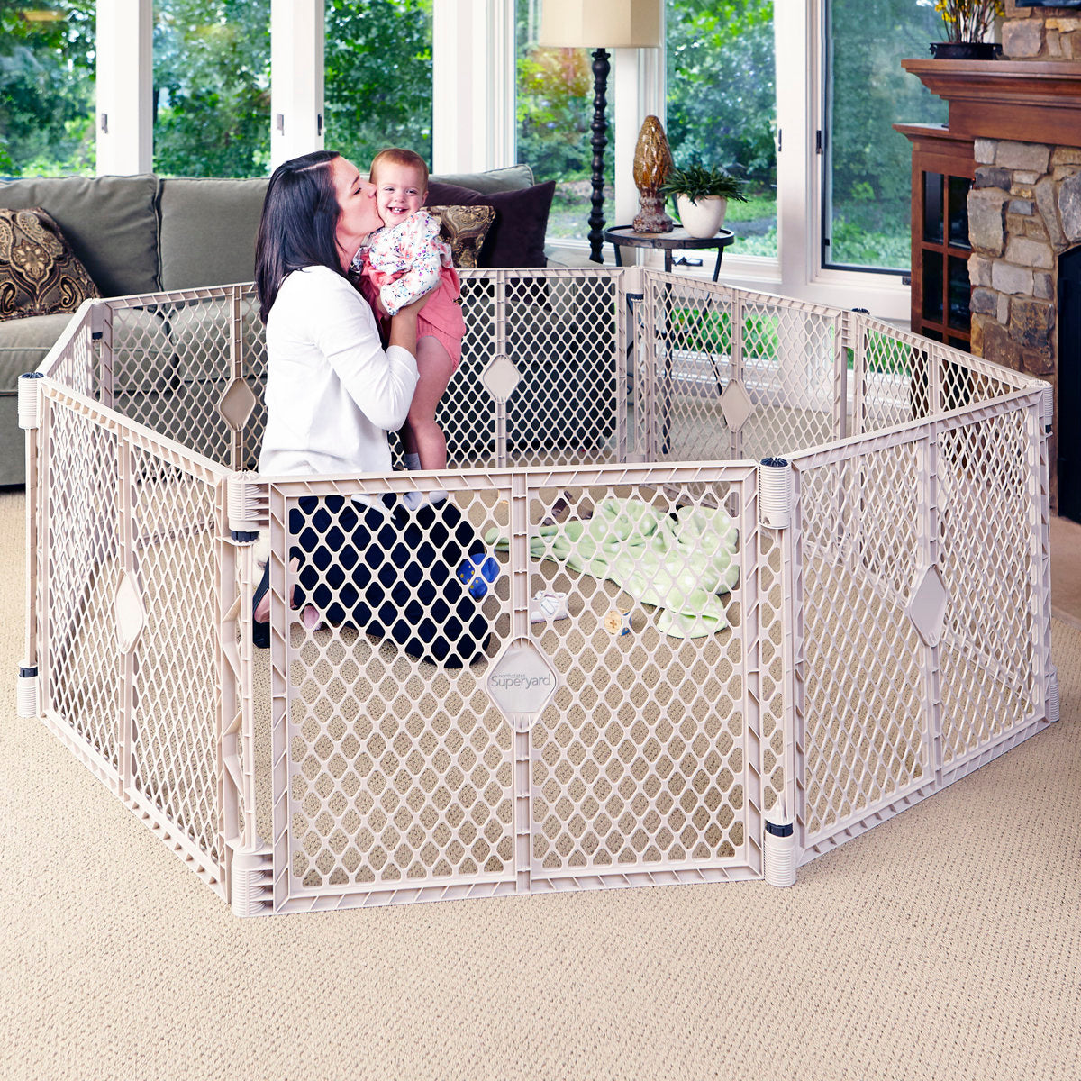 NEW North States - Superyard Freestanding 6-Panel Playpen