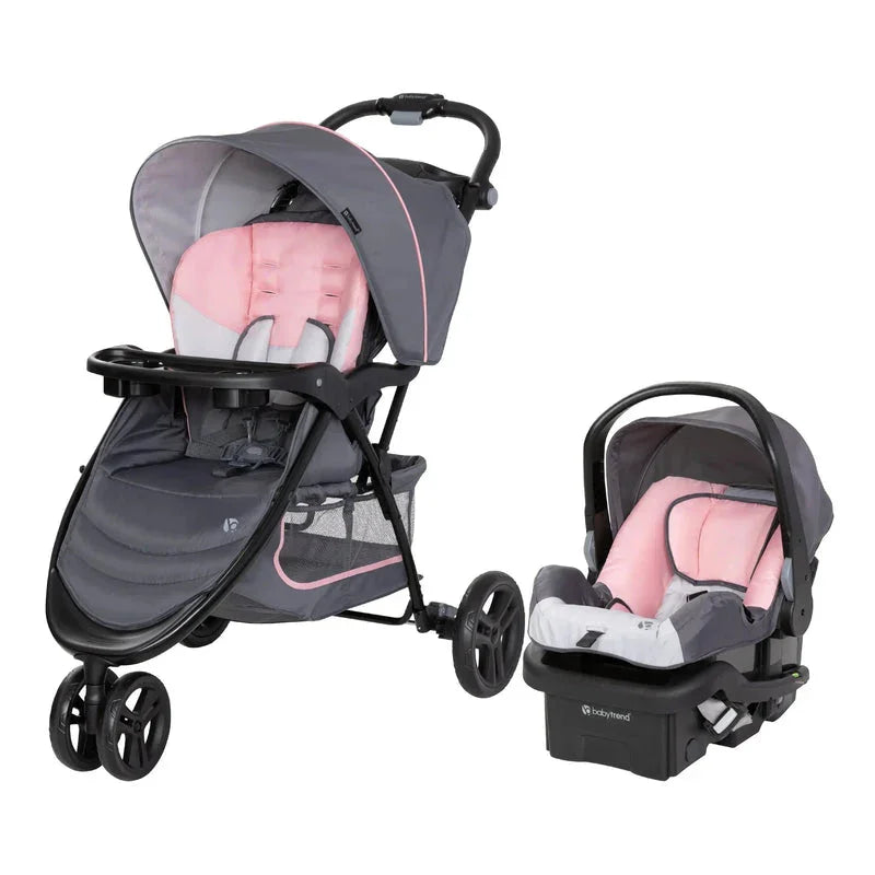 NEW Baby Trend EZ Ride Travel System with EZ-Lift Infant Car Seat - Dash Pink