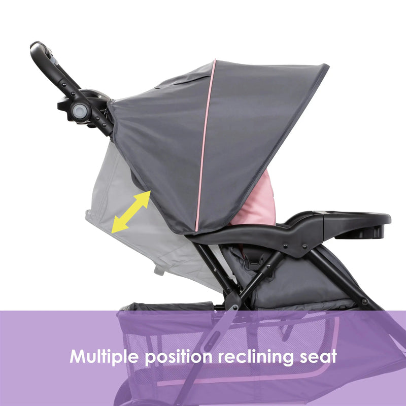 NEW Baby Trend EZ Ride Travel System with EZ-Lift Infant Car Seat - Dash Pink