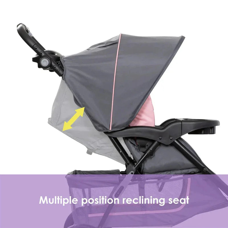 NEW Baby Trend EZ Ride Travel System with EZ-Lift Infant Car Seat - Dash Pink