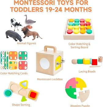 NEW WoodMam Montessori Play Kit for 19-24m (46pc)