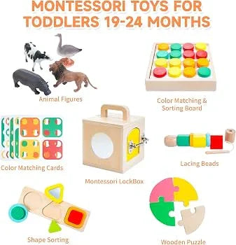 NEW WoodMam Montessori Play Kit for 19-24m (46pc)