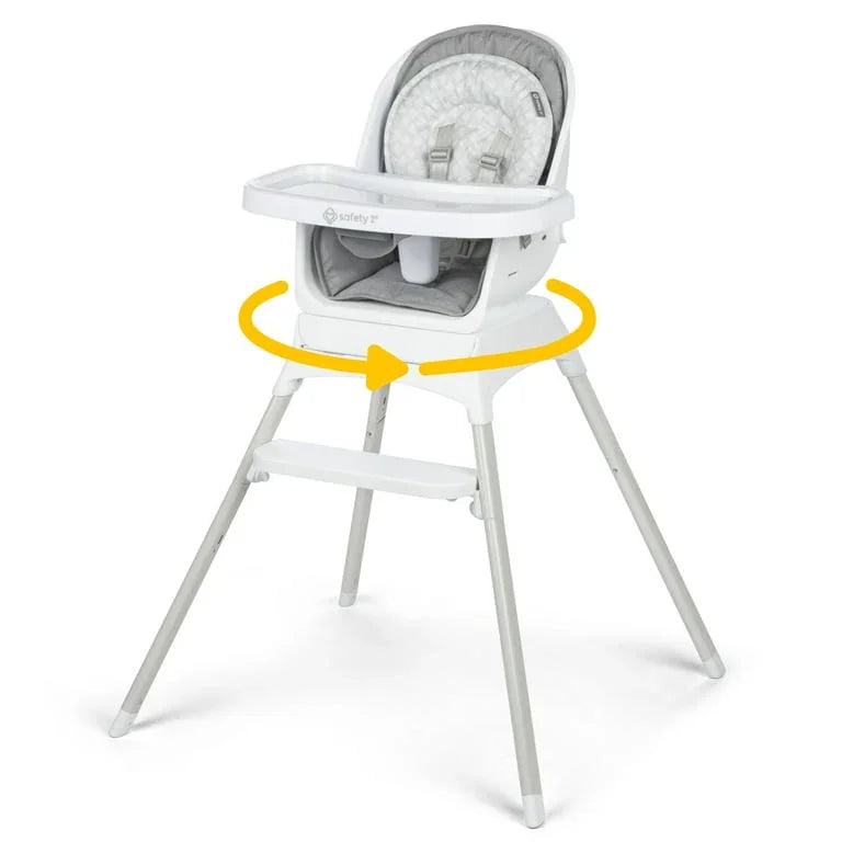 NWOT Safety 1st Grow and Go Rotating High Chair in French Gray