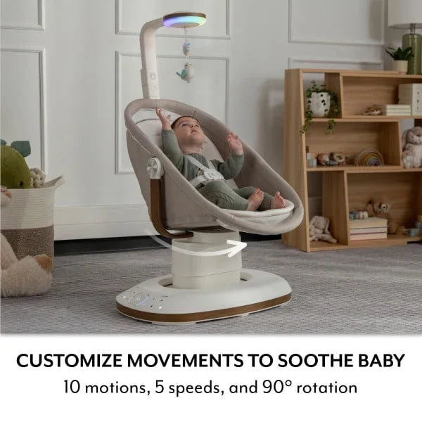 NEW Evenflo Elara 2-in-1 Smart Motion Swing & Soothing Nest in Coastal Coffee