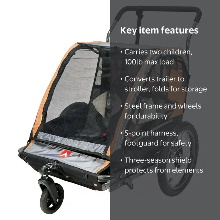 NEW Allen Sports 2-in-1 Bike Trailer & Stroller
