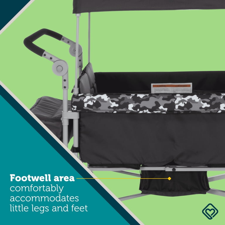 NEW Safety 1st Summit Sprint Quad Wagon Stroller 4 Seater in Charcoal Camo