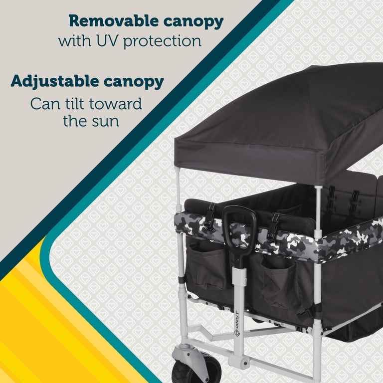 NEW Safety 1st Summit Sprint Quad Wagon Stroller 4 Seater in Charcoal Camo