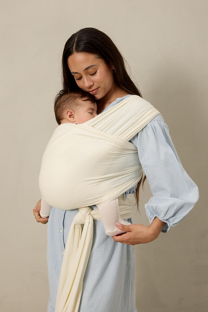 NEW Solly Baby Cream Pointelle Wrap Carrier 8-25lbs