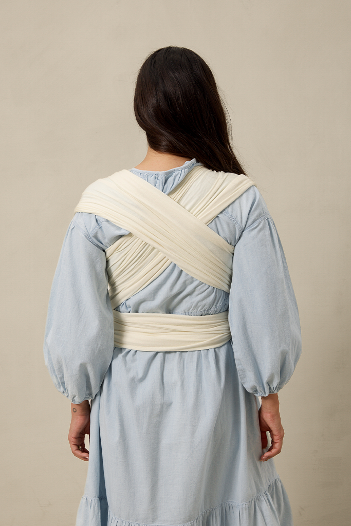 NEW Solly Baby Cream Pointelle Wrap Carrier 8-25lbs