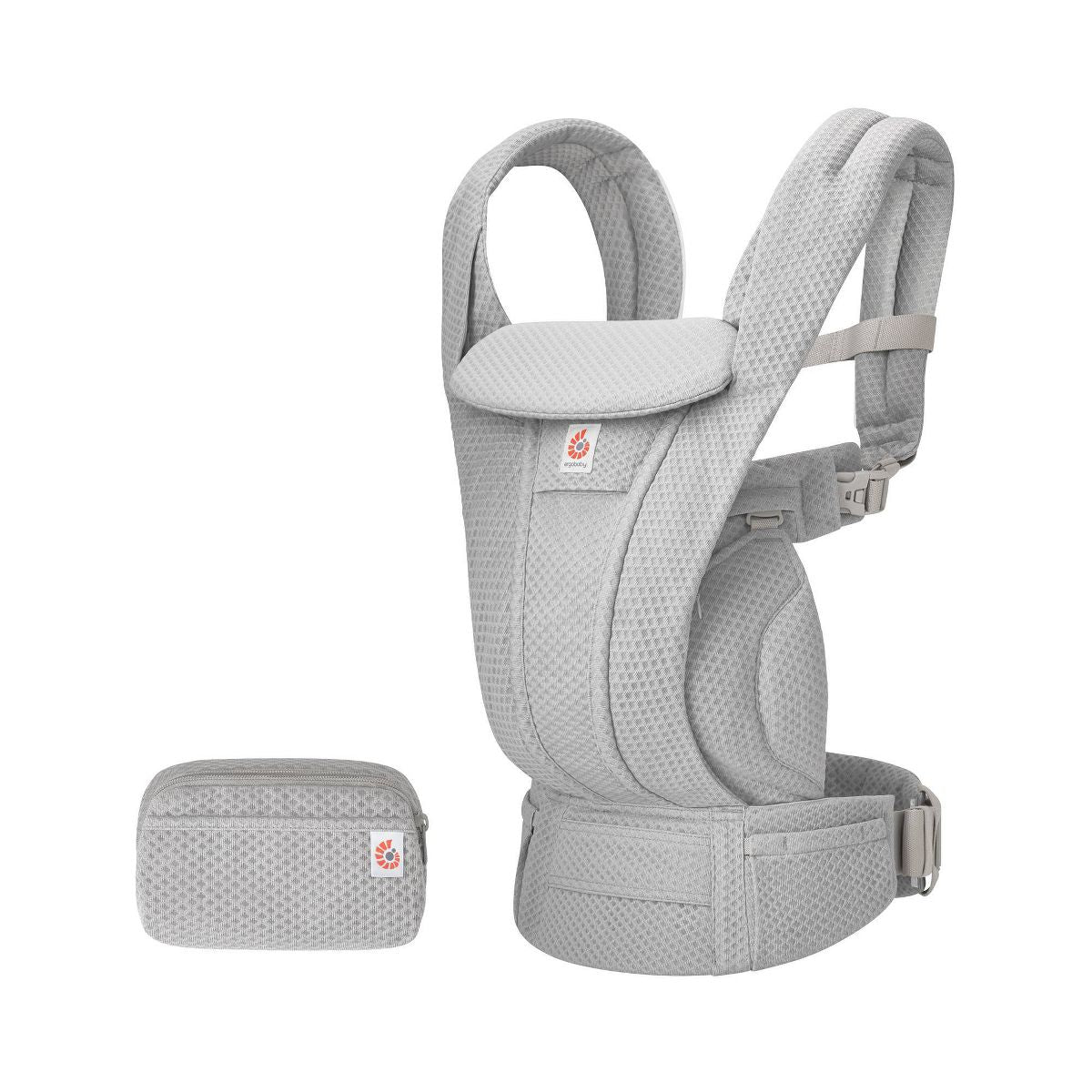 NEW Ergobaby Omni Deluxe Mesh All-in-One Baby Carrier in Pearl Grey 7-45lbs