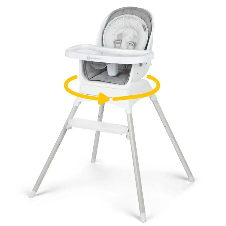 Safety 1st Grow and Go Rotating High Chair in French Gray