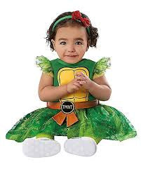 Spirit Halloween Teenage Mutant Ninja Turtles 3pc Dress Costume Set Green sz 6-12m