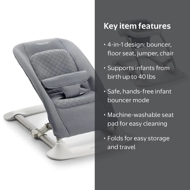 NEW Graco JumpStart Activity Baby Bouncer and Rocker in Pristine Fashion