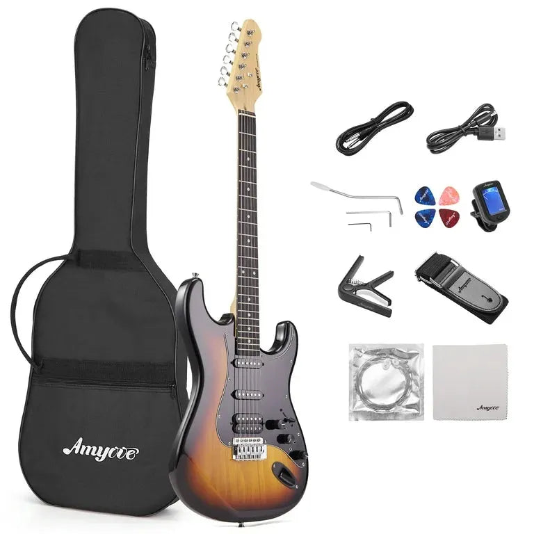 NEW 39" Full Size AMYOVE AMY Electric Guitar and Kit - Me n Mommy To Be