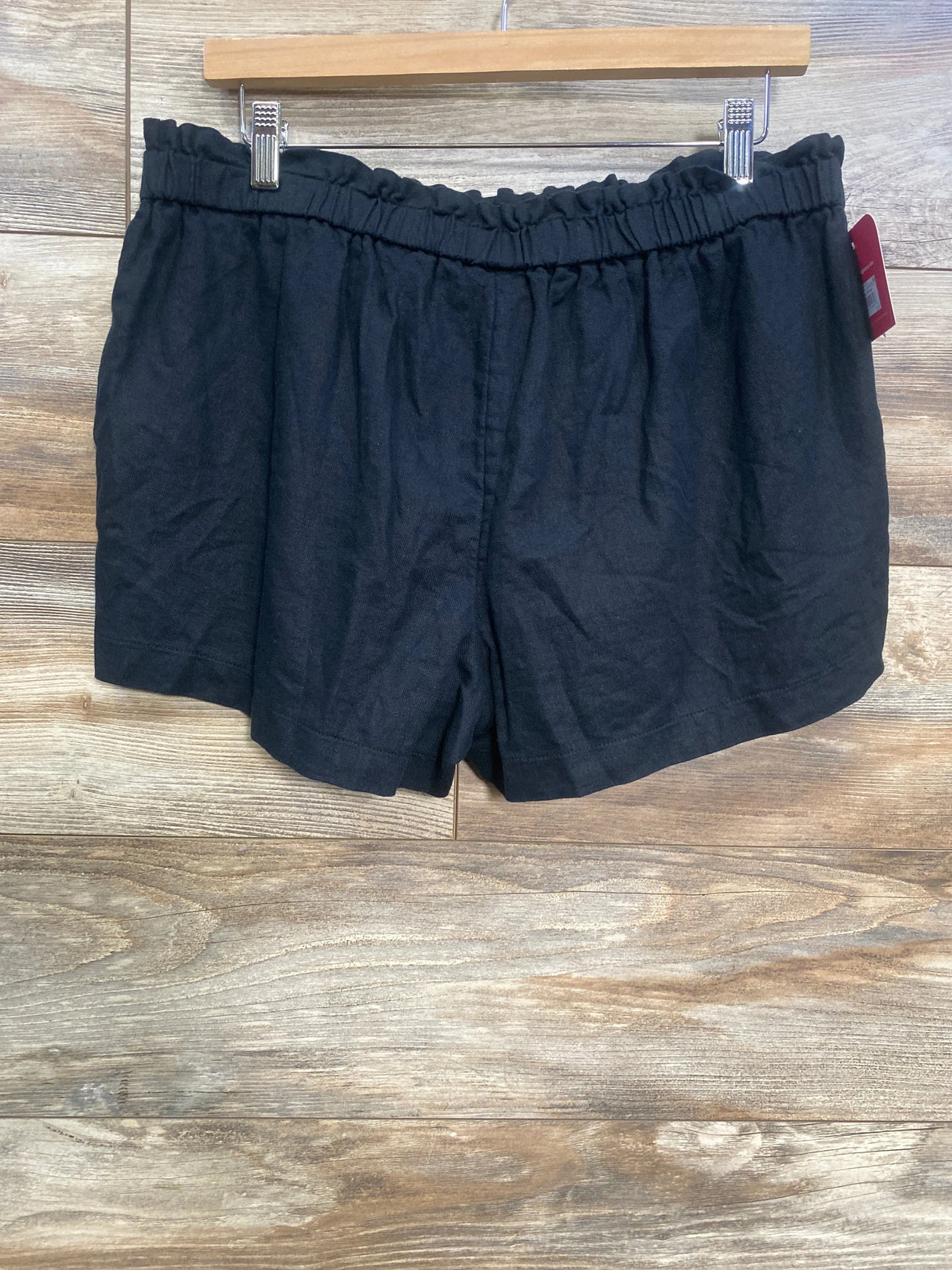 NEW Isabel Maternity Linen Underbelly Shorts Black sz XXL - Me n Mommy To Be