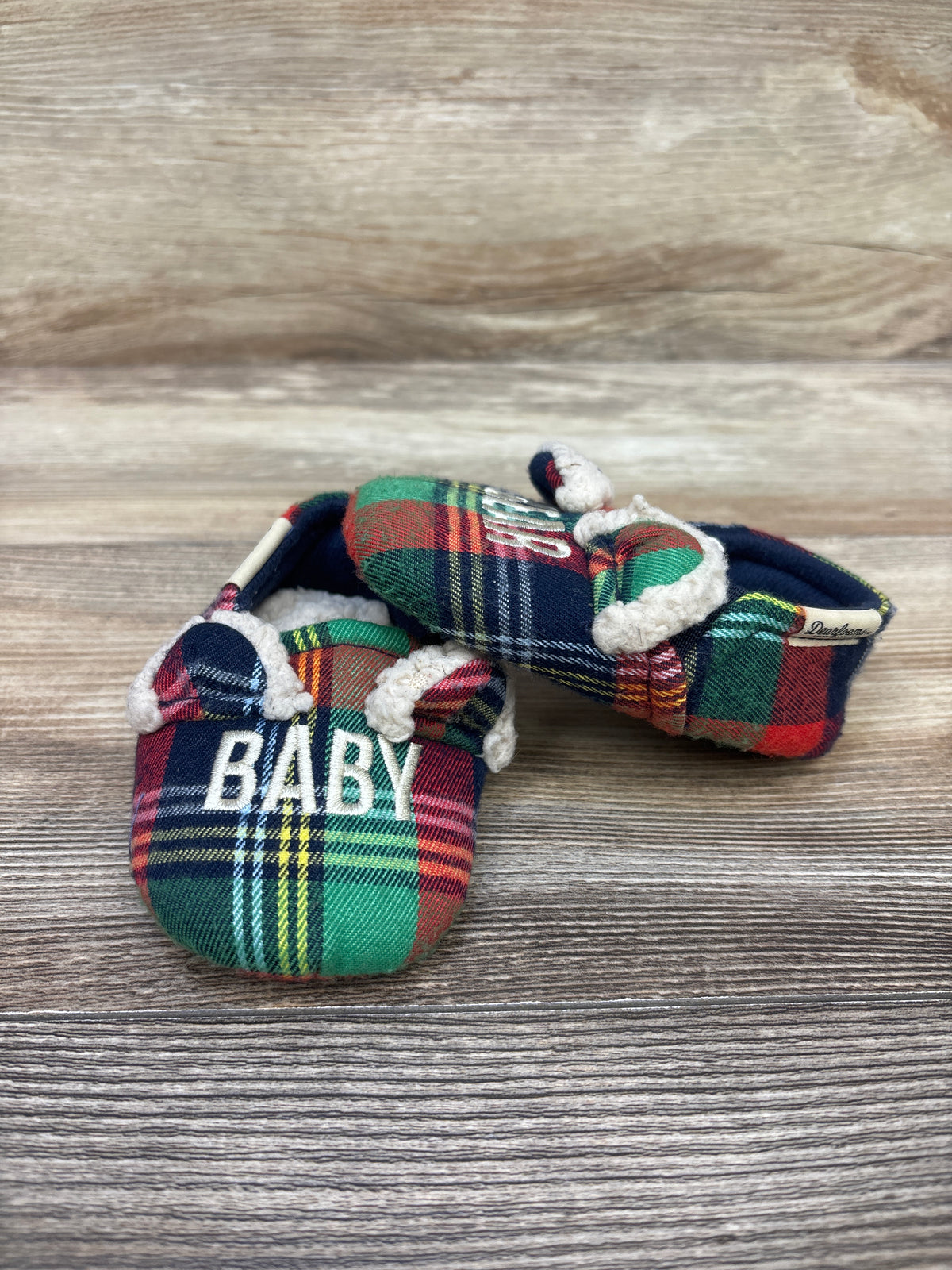 Dearfoams Baby Bear Slippers sz 3-4c