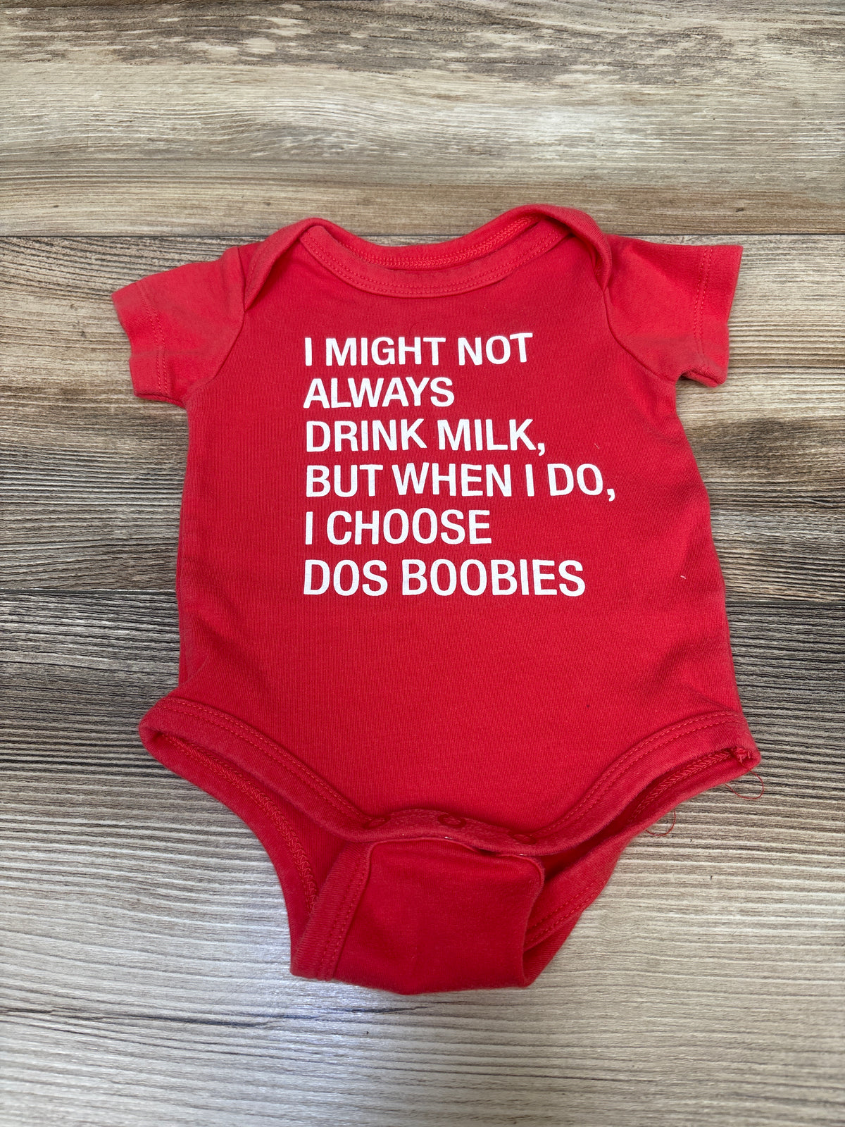 Say What? Funny Bodysuit Red sz 0-3m
