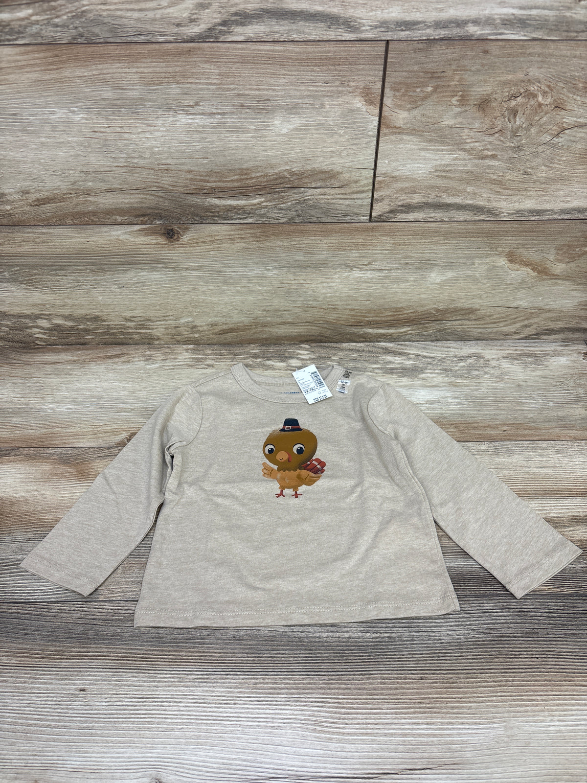 NEW Children's Place Turkey Shirt Beige sz 12-18m