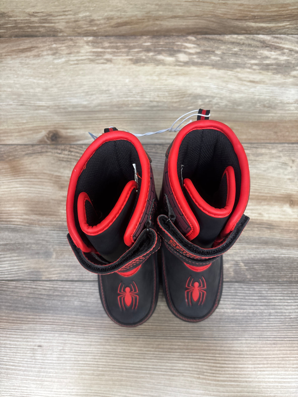 NEW Marvel Spider-Man Light-Up Winter Snow Boots Black sz 9c