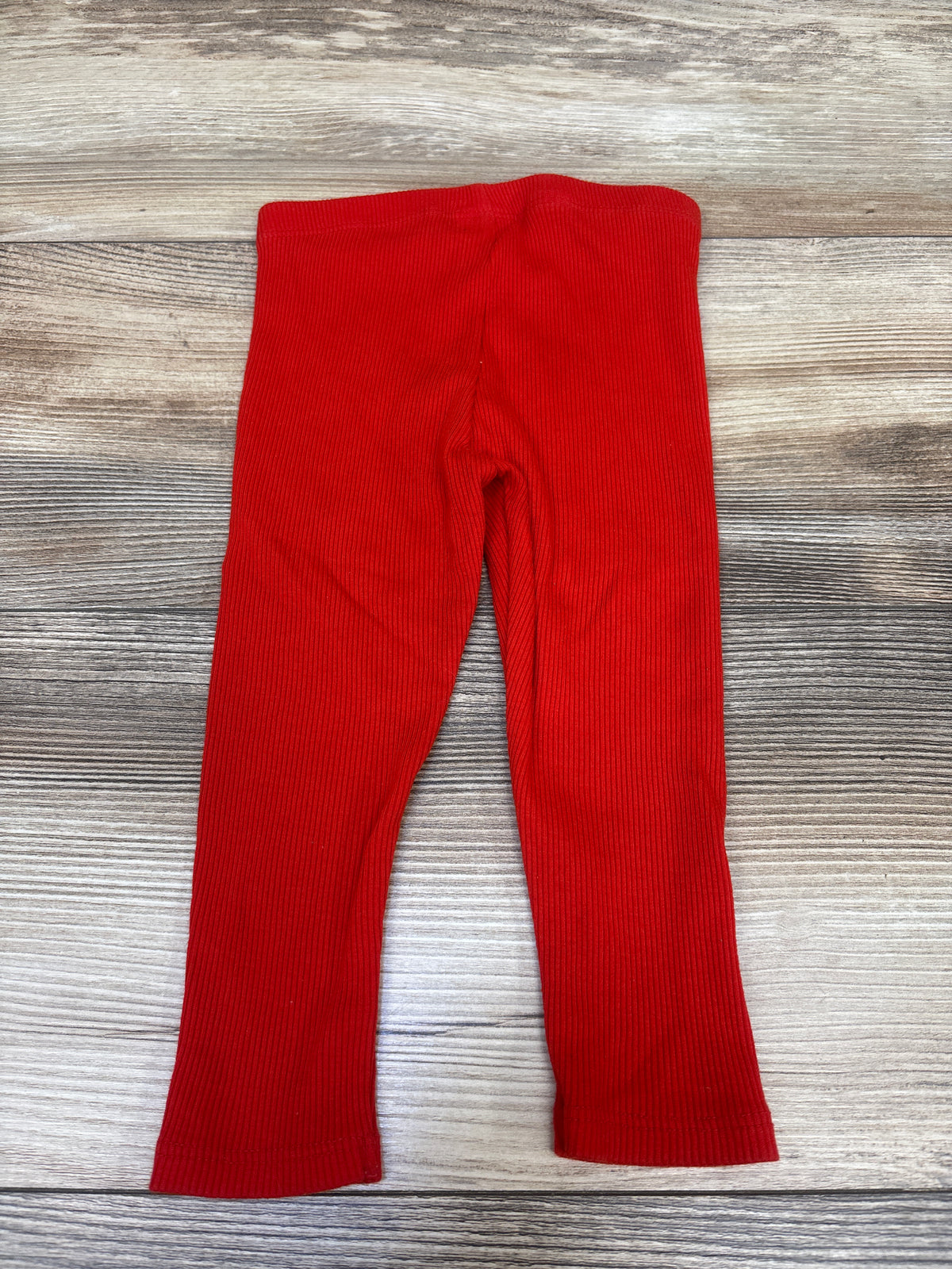 Cat & Jack Ribbed Leggings Red sz 12m