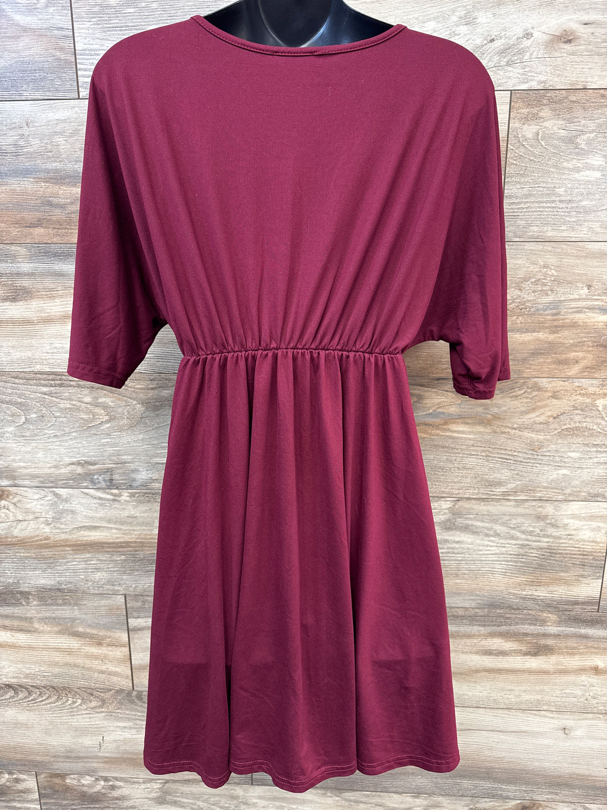 Ekouaer Maternity V-Neck Tunic Maroon sz Medium