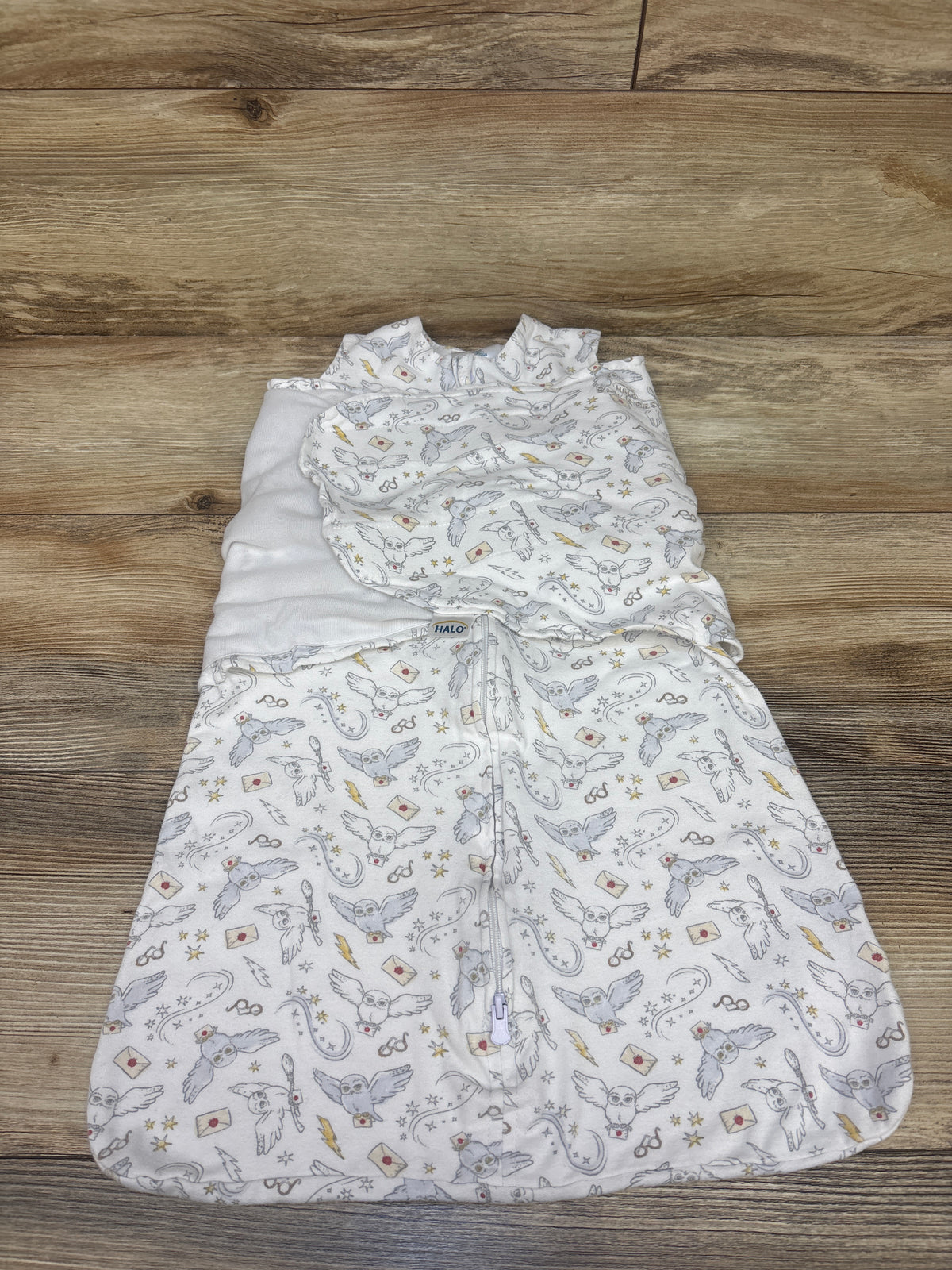 Halo x Harry Potter SleepSack Swaddle White sz 3-6m