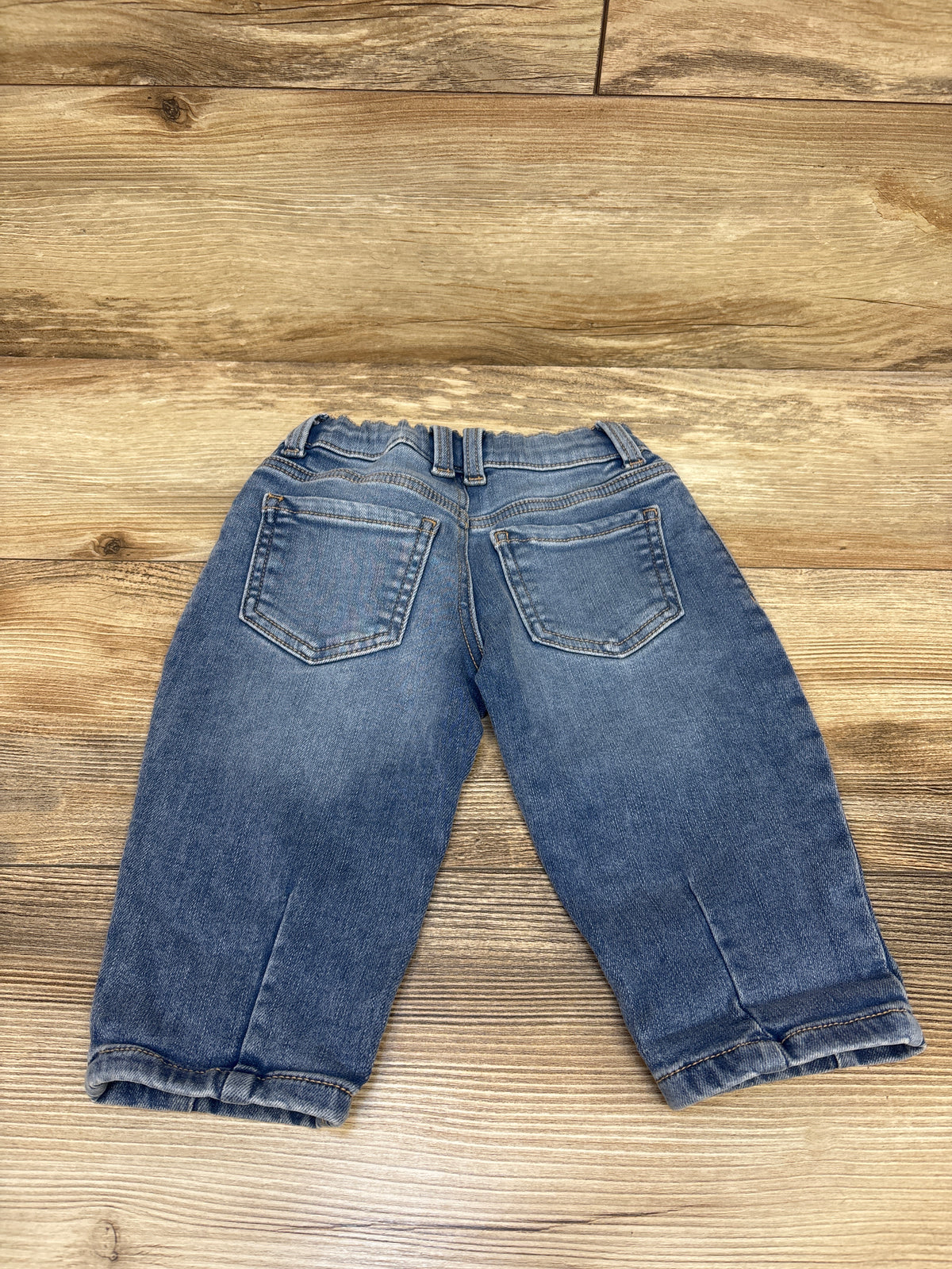 NEW Oshkosh Cozy Lined Denim Barrel Jeans Blue sz 12m