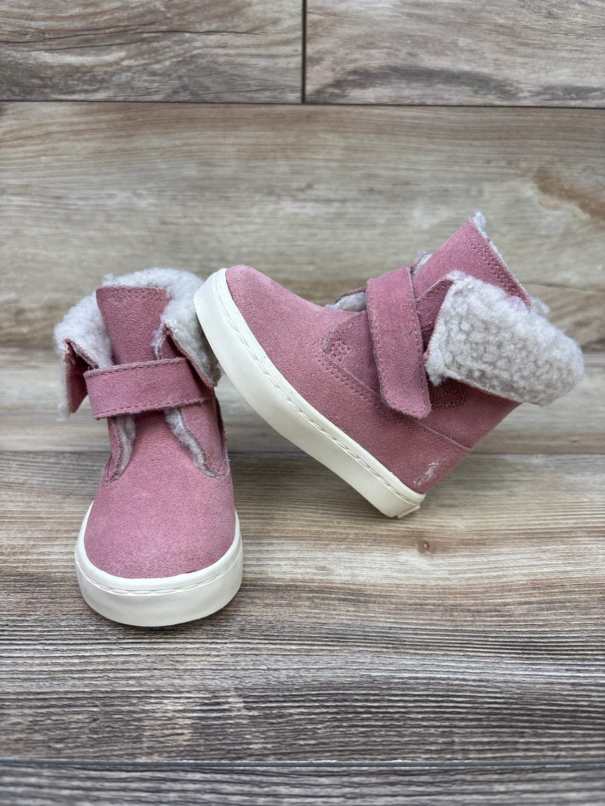 Ralph Lauren Siena Suede Bootie Pink sz 4c
