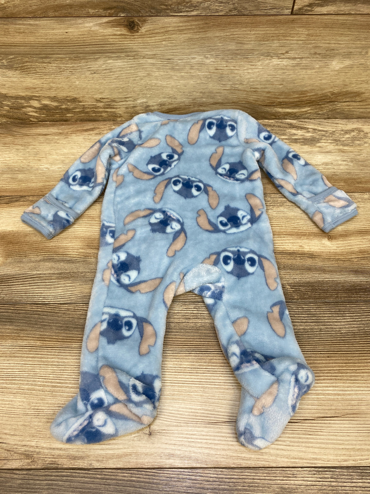 Disney Baby Stitch Plush Sleeper Blue sz 3/6m