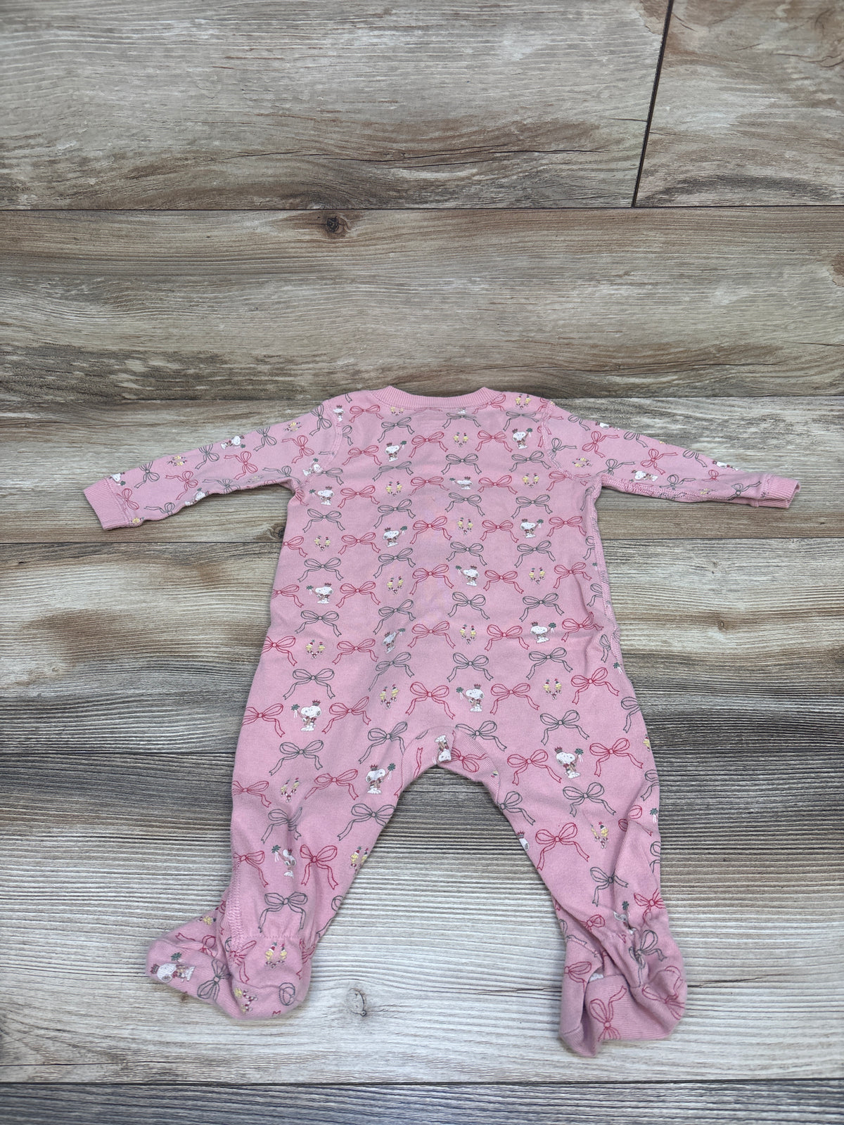 Little Snoopy Christmas Sleeper Pink sz 6-9m