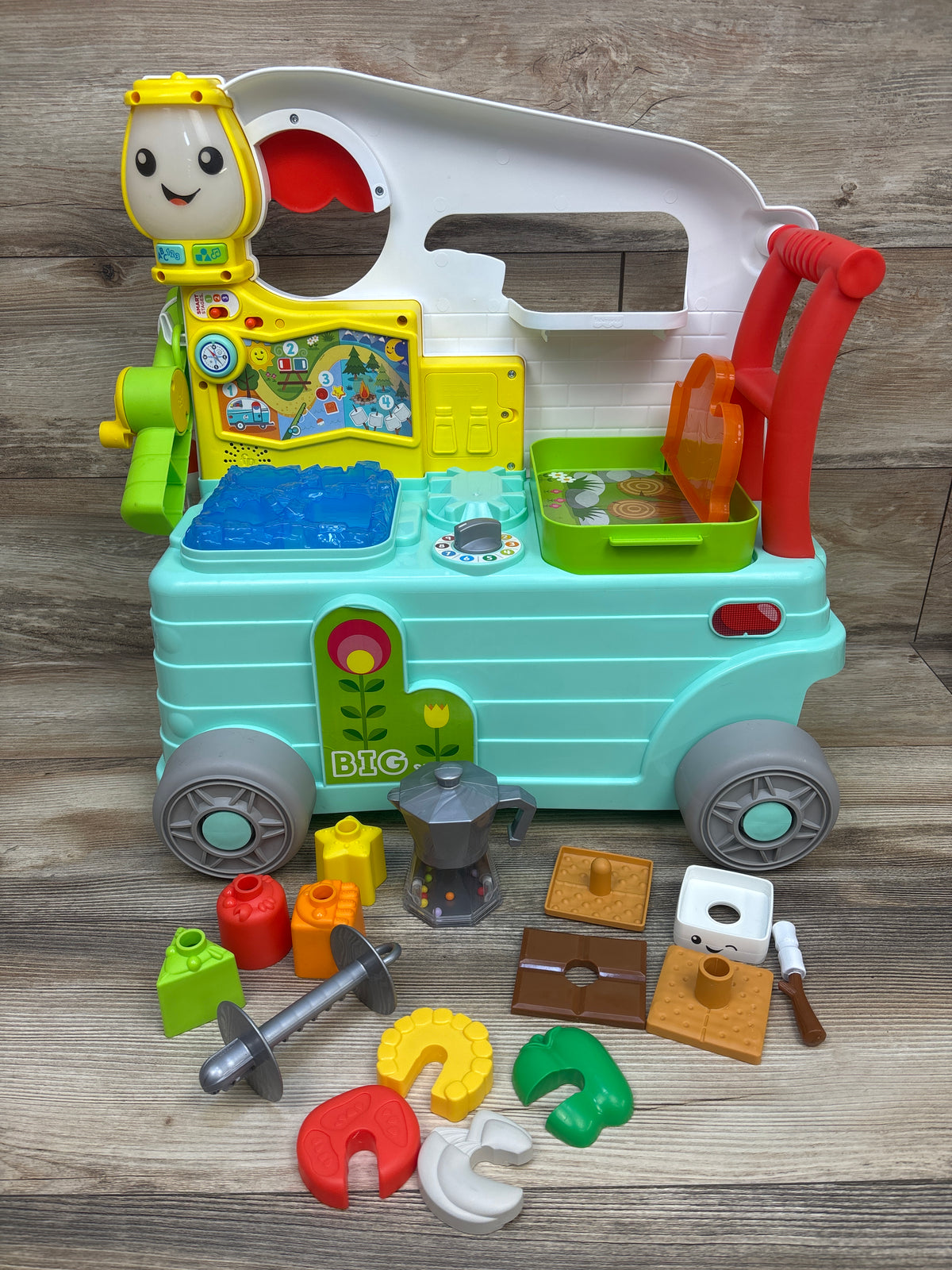 Fisher Price 3-in-1 On-The Go Camper Walker & Activity Center
