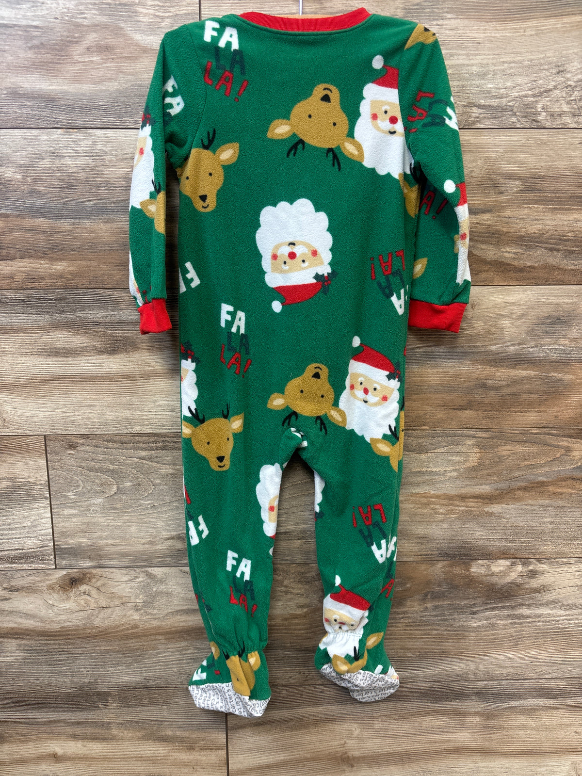 Carter's Santa Blanket Sleeper Green sz 3T