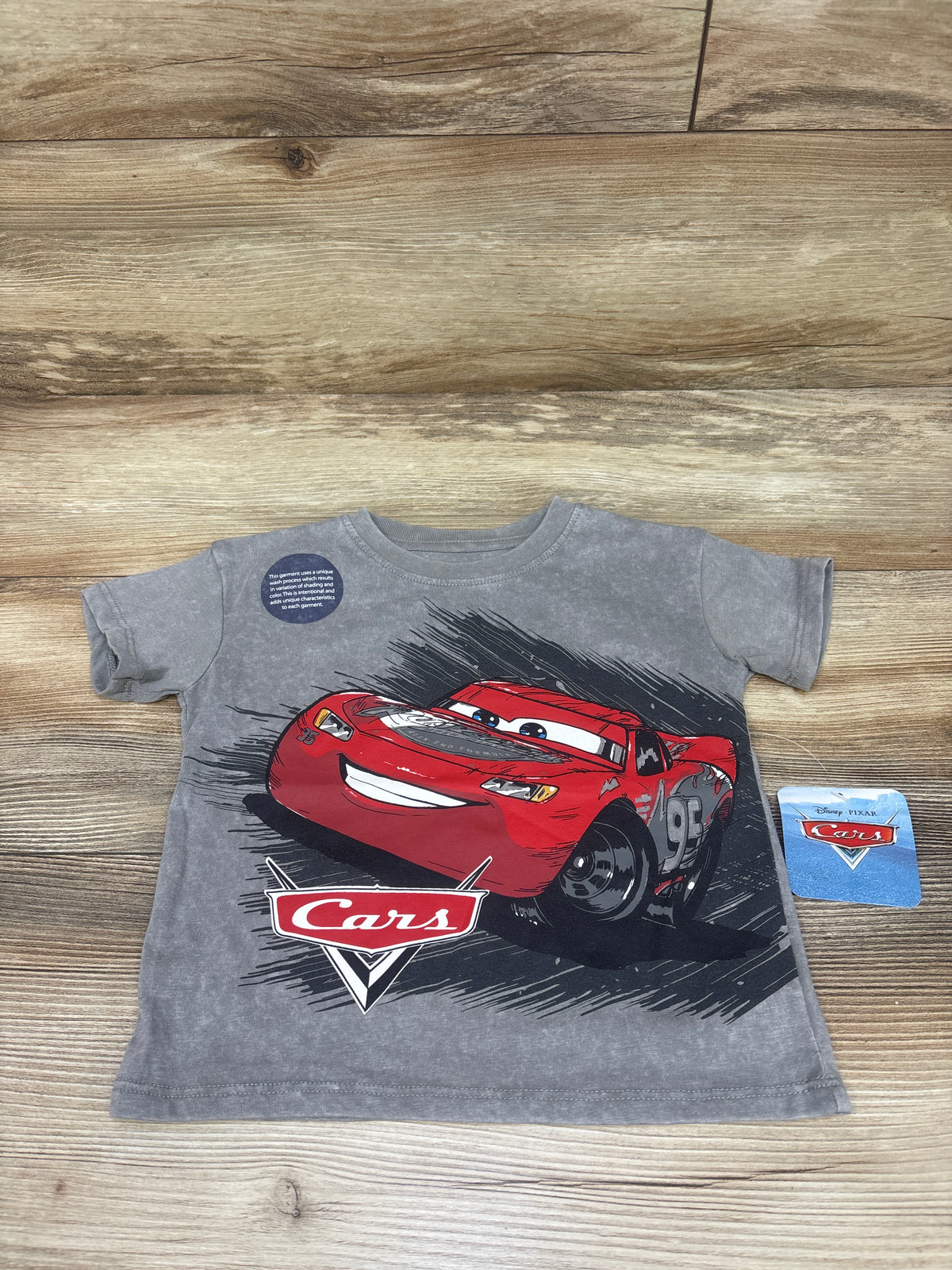 NEW Disney Pixar Cars Shirt Grey sz 2T