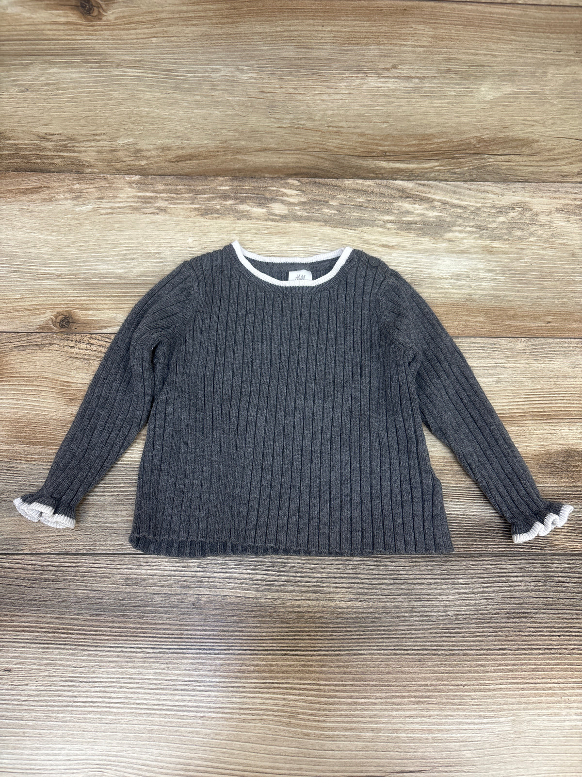 H&M Rib-Knit Sweater Grey sz 9m