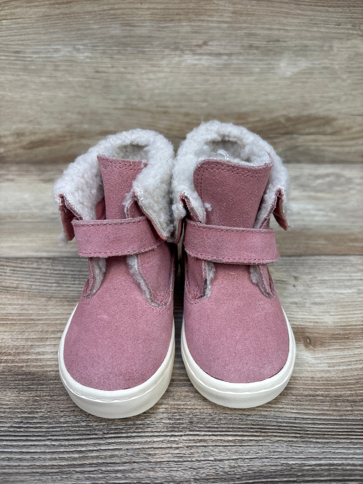 Ralph Lauren Siena Suede Bootie Pink sz 4c