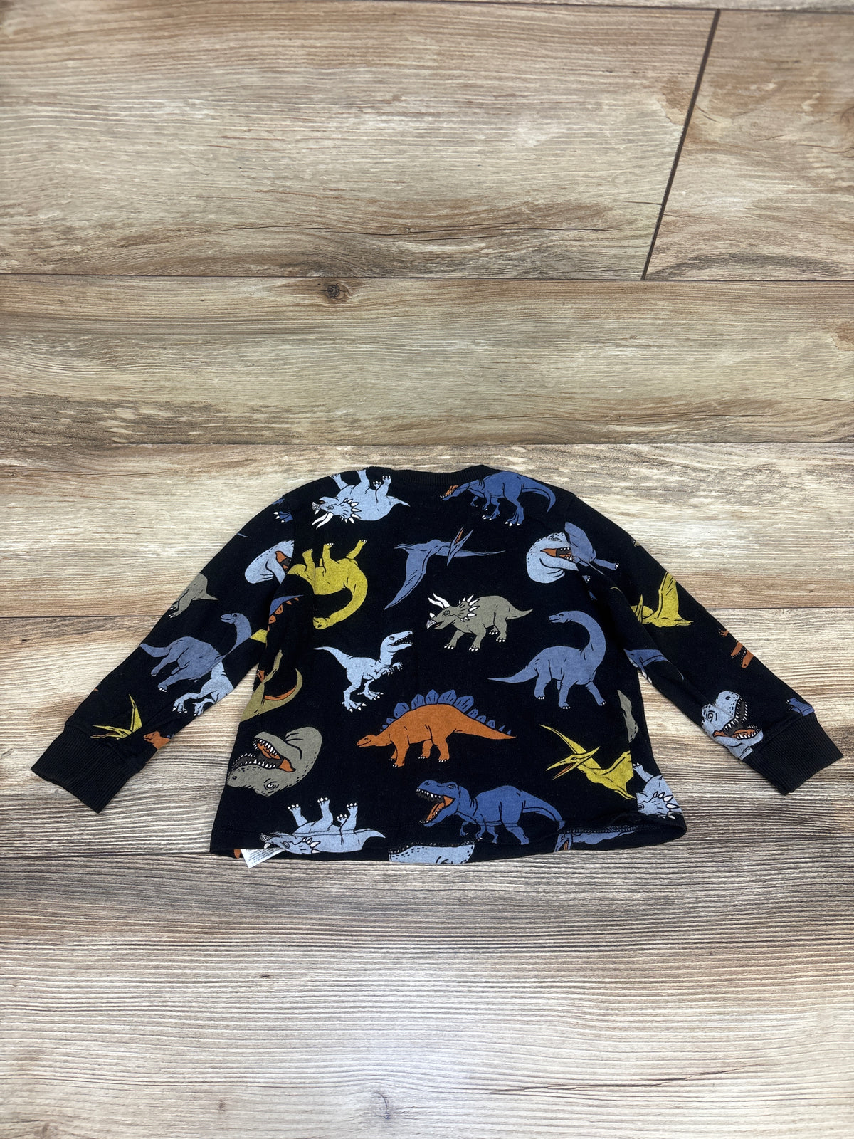 Old Navy Long Sleeve Dinosaur Shirt Black sz 2T