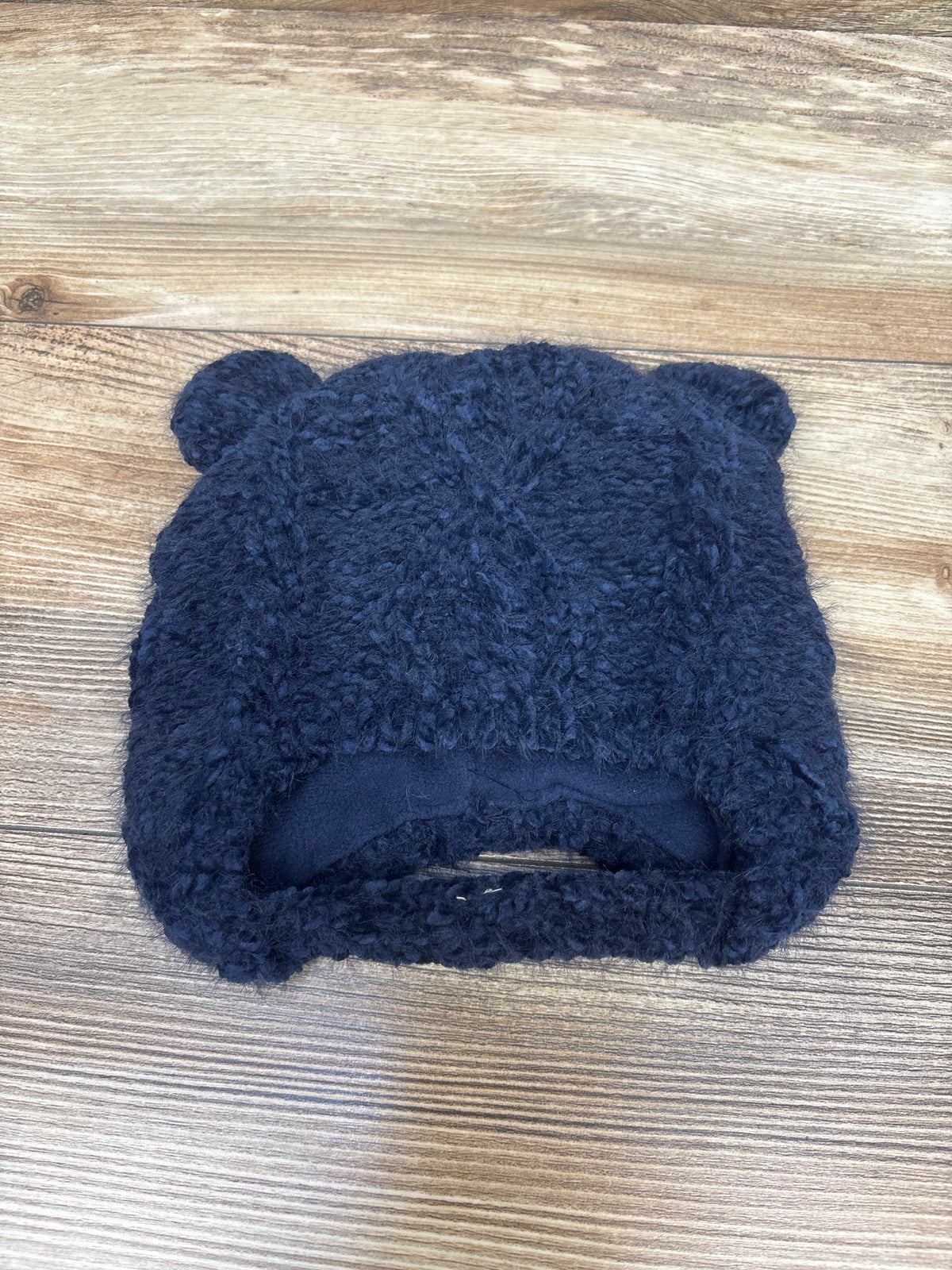NEW Children's Place Faux-Fur Winter Hat Navy sz 6-12m
