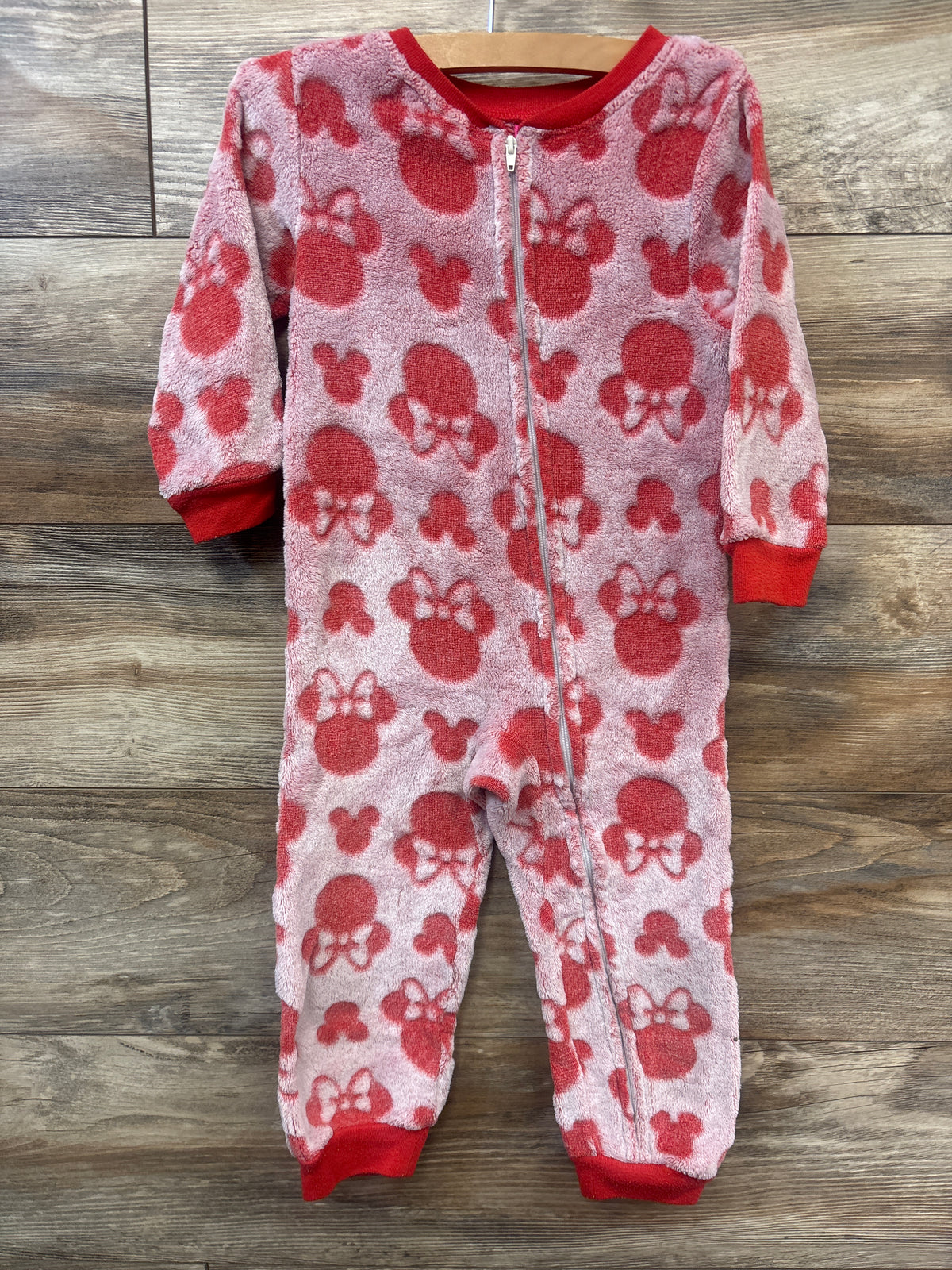 Disney Junior Minnie Mouse Plush Sleeper Red sz 4T