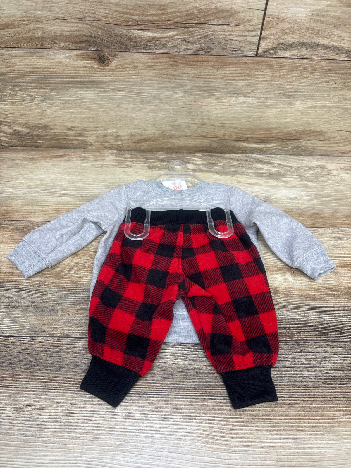 NEW Just One You 2pc Santa Sweatshirt & Pants Set Grey sz 3m