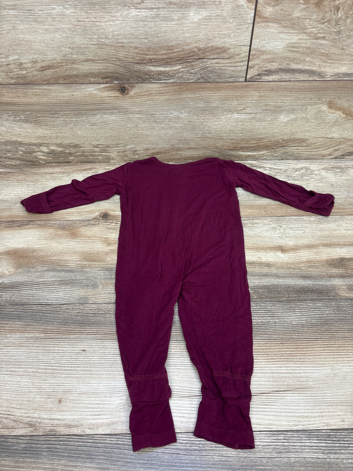 GUISBY Bamboo 2 Way Zipper Sleeper Maroon sz 6-12m