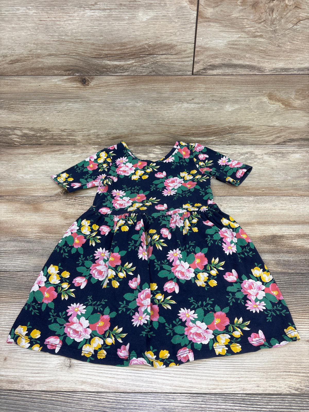 Baby Gap Floral Dress Navy sz 3T