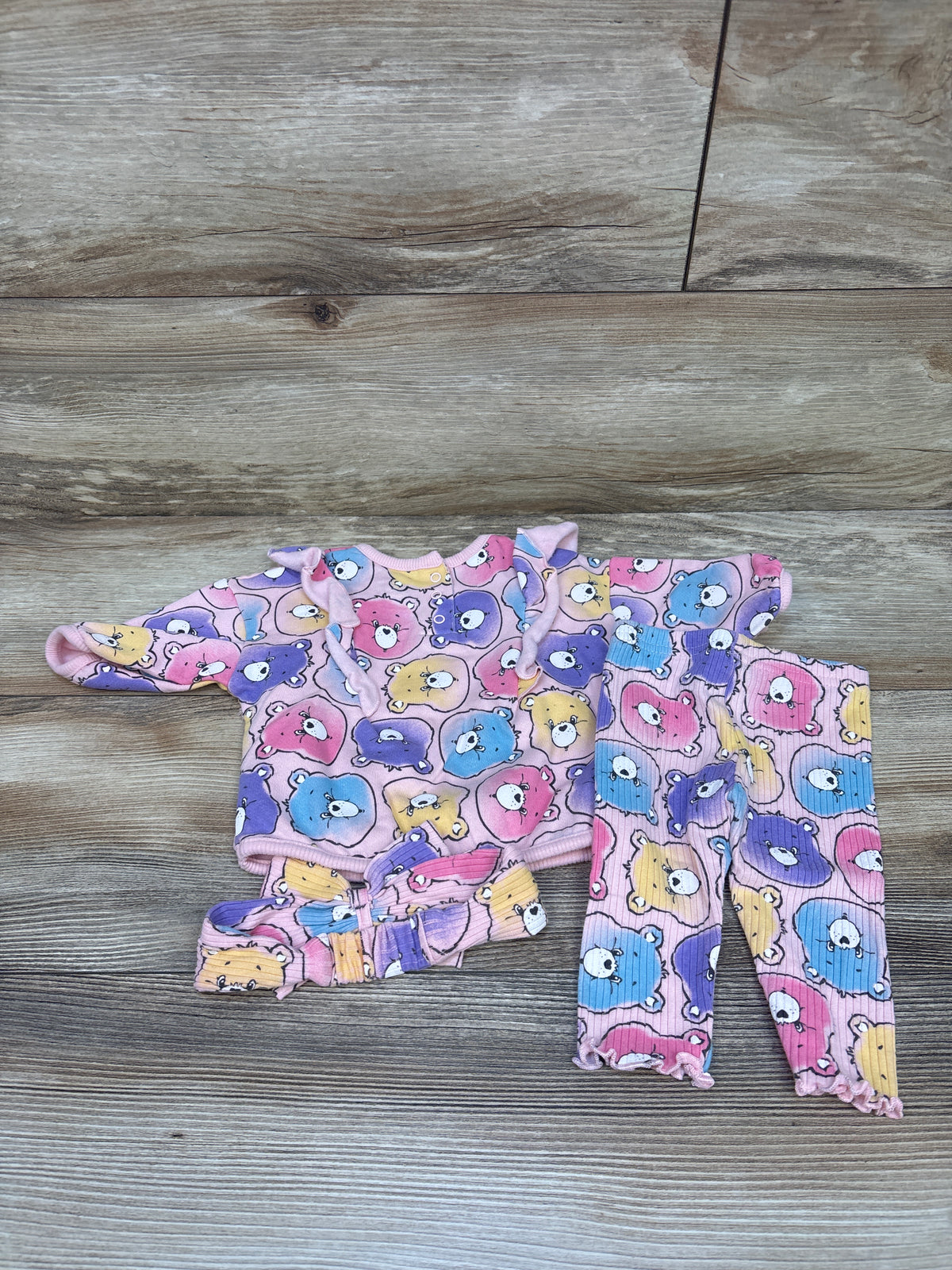 Care Bears 3pc Sweatshirt, Pants, & Headband Set Pink sz 0/3m
